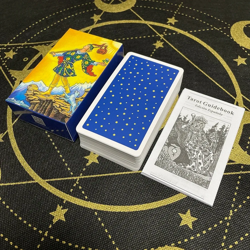 Espa&ntilde;ol Rider Tarot Cards in Spanish Version Board Game Divination Deck for Beginners with Guide Book Oracle Cards Guidebook card games board games tarot cards