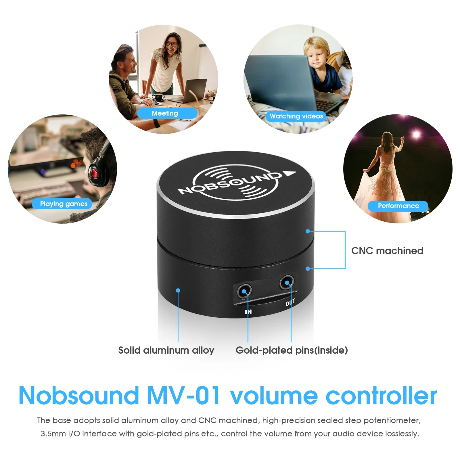 Volume Controller Knob for Speaker Audio Systems