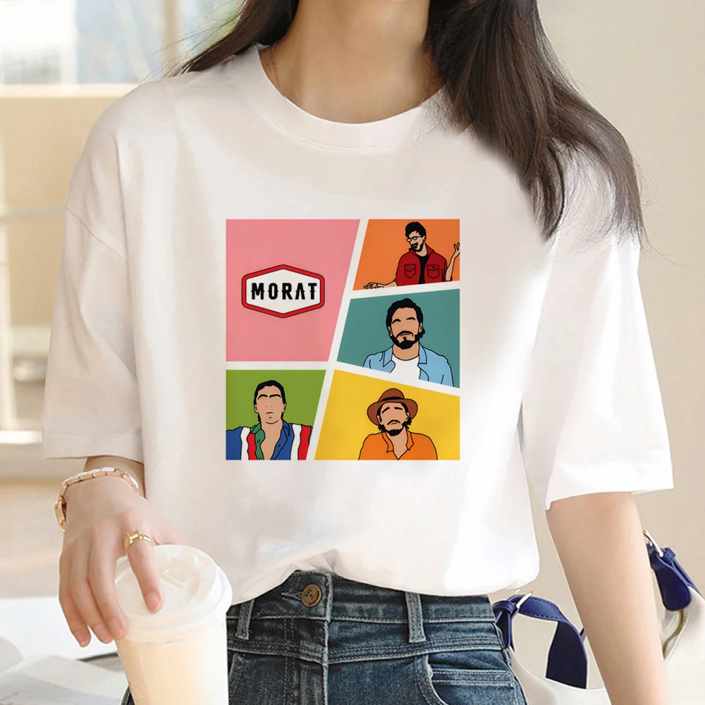 Morat 탑 여성 재미 있은 티셔츠 소녀 애니메이션 일본 그래픽 의류
