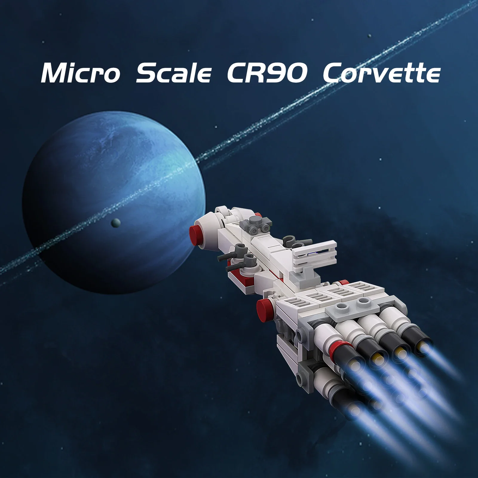 MOC ミニ宇宙船ビルディングブロックおもちゃキットスペース