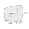 1PC Water Repellent Club Sofa Cover Solid Color Tub Armchair Cover Stretch Accent Chair Slipcover Hotel Bar Counter Decor 2