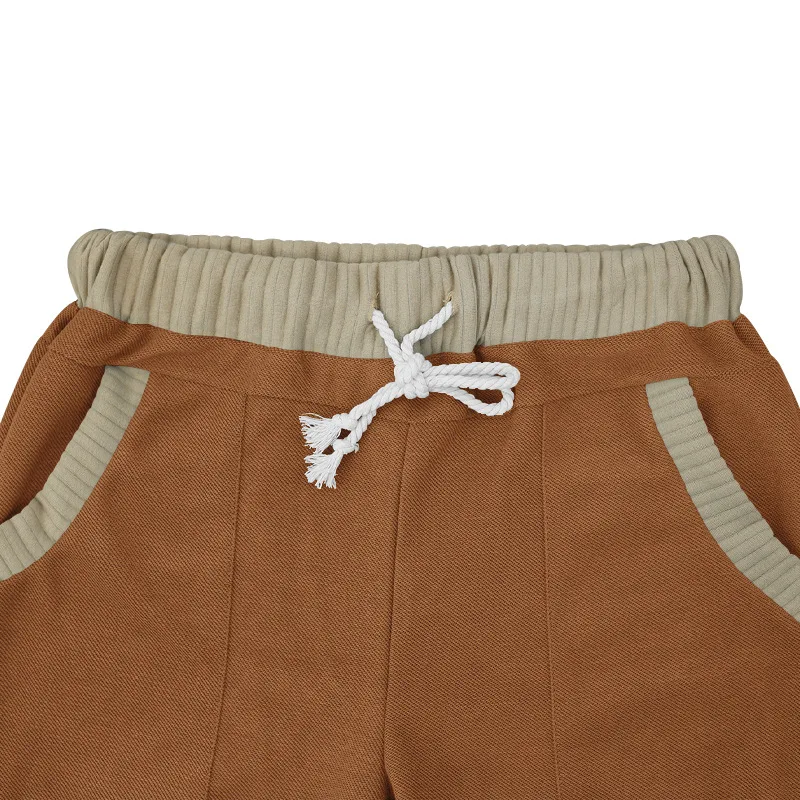 Description Picture 3 of itemMen's casual pants, men's loose and long autumn sports loose ankle drawstring, personalized color matching knitted pants