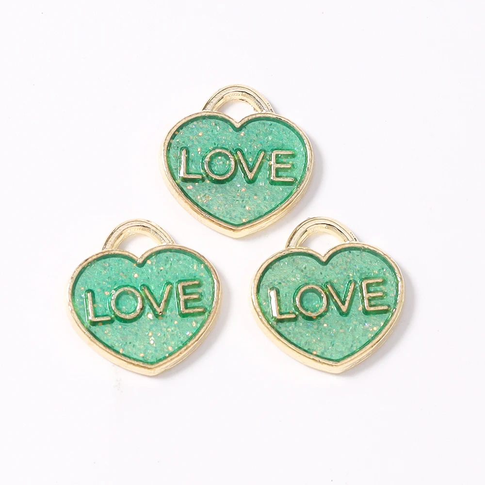 10 Stück Niedliche Lebensmittel-Anhänger: Eis am Stiel & Herzförmige Emaille-Charms für Schmuckherstellung, Ohrringe, Halsketten & DIY-Geschenke – Detail 4