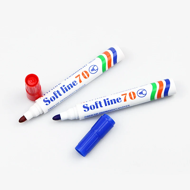 3/10pcs 대용량 유성 마커, 블랙 레드 블루 속건성, 지워지지 않는 물류 마커, 마커 펜