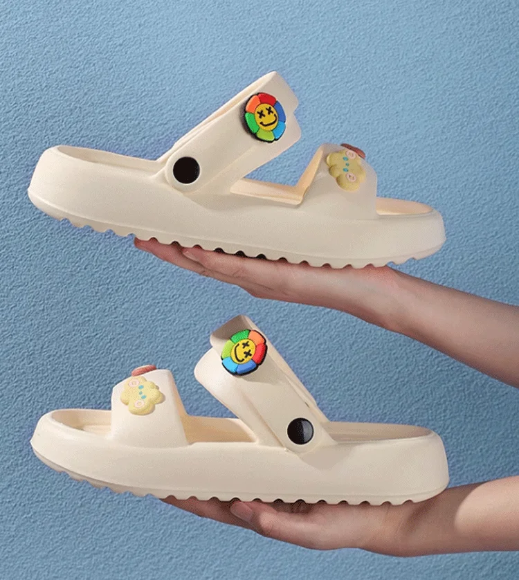 Chaussons de plage antidérapants à semelles souples pour femmes