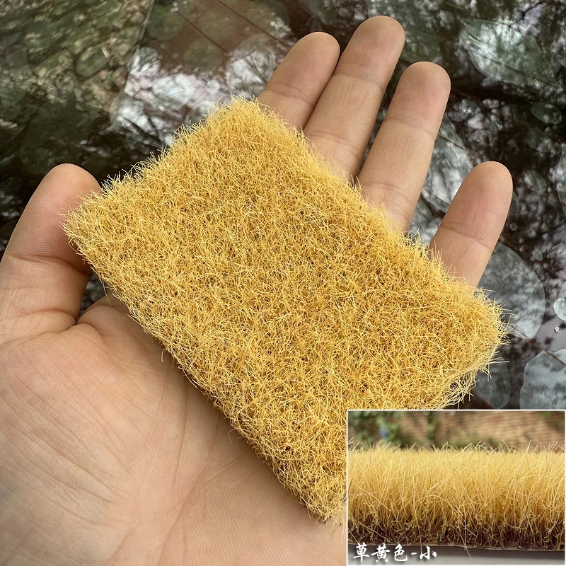 Simulated Miniature Grass for Model Scenery and Train Layouts