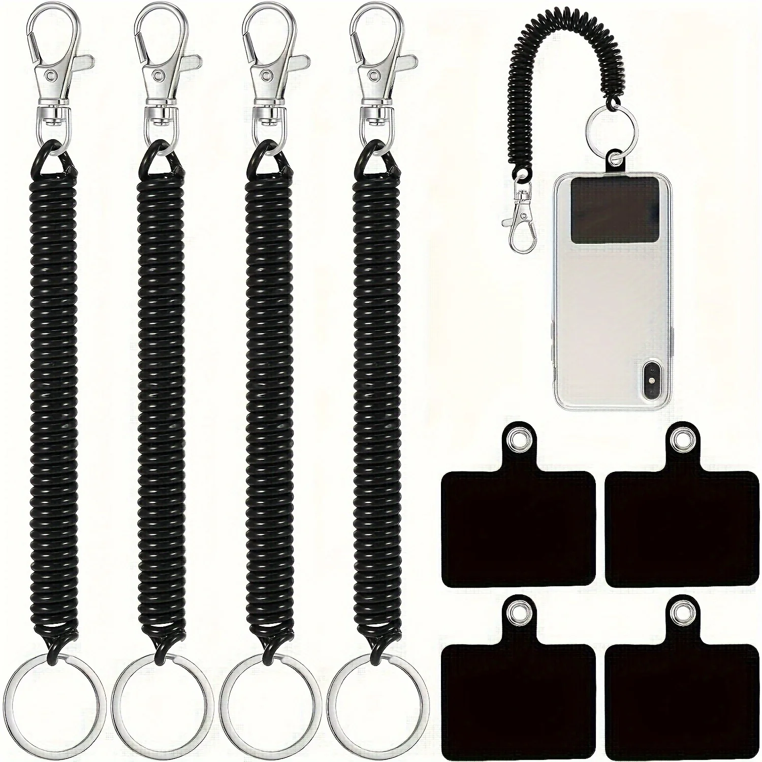 Adventure Secure Anti-Theft Phone Lanyard Set – Durable Stretch Wrist Straps (8-Pack)