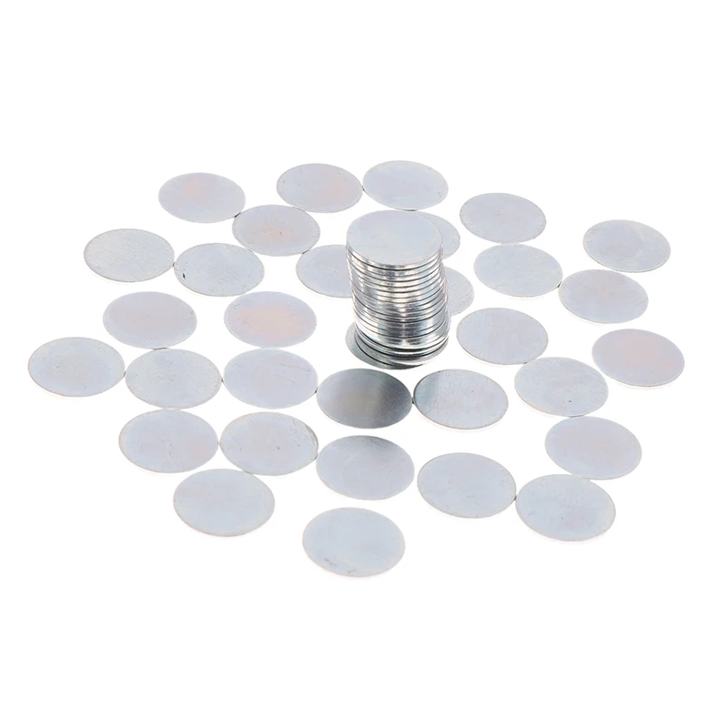 Round Galvanized Sheet Iron Pieces for DIY Crafts, Pack of 50/100
