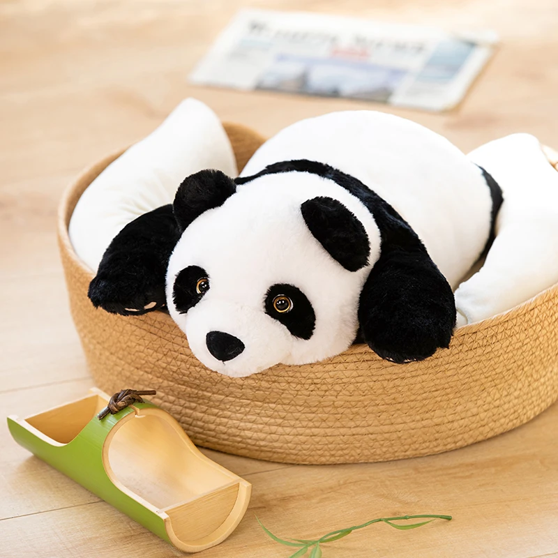 Almofada pelúcia panda - Almofada pelúcia fofa almofada boneca panda com  desenho longo, almofada corpo dormindo pelúcia macia almofadas animais  presentes para crianças meninas namorada Uwariloy