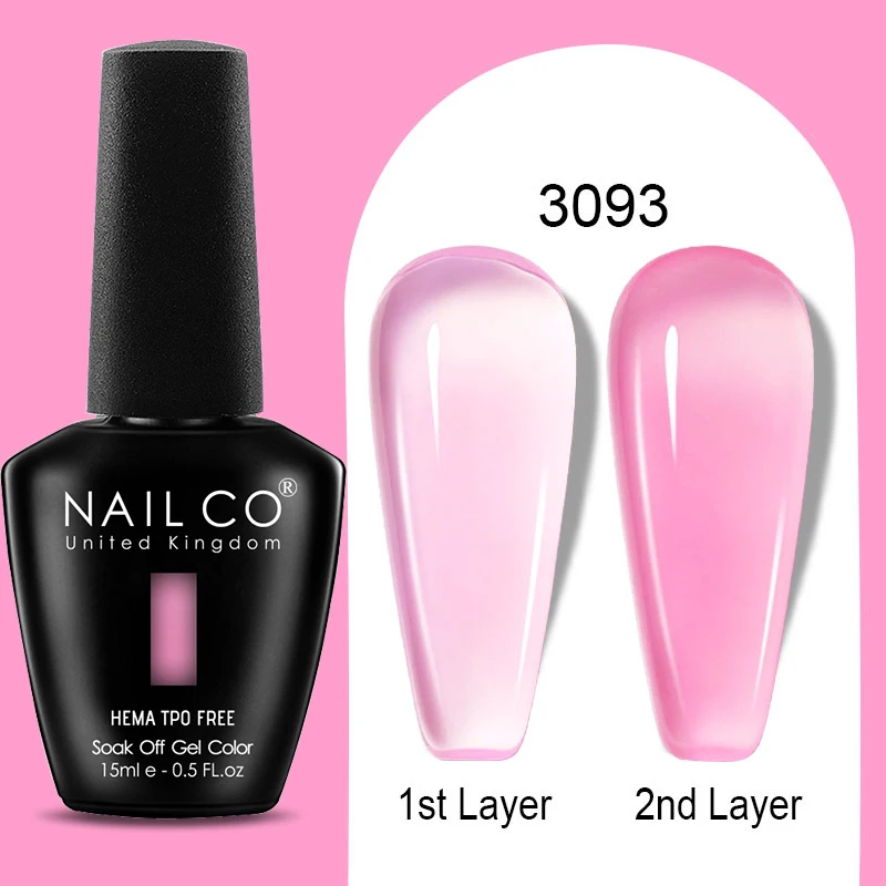 Premium Gel Nail Polish 15ml - HEMA Free Base & No Wipe Top Coat for Long-Lasting Manicure