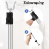 Telescopic Clothes Rail Rack Household Drying Rod Pole Clothing Aluminum Alloy Retractable Travel 6