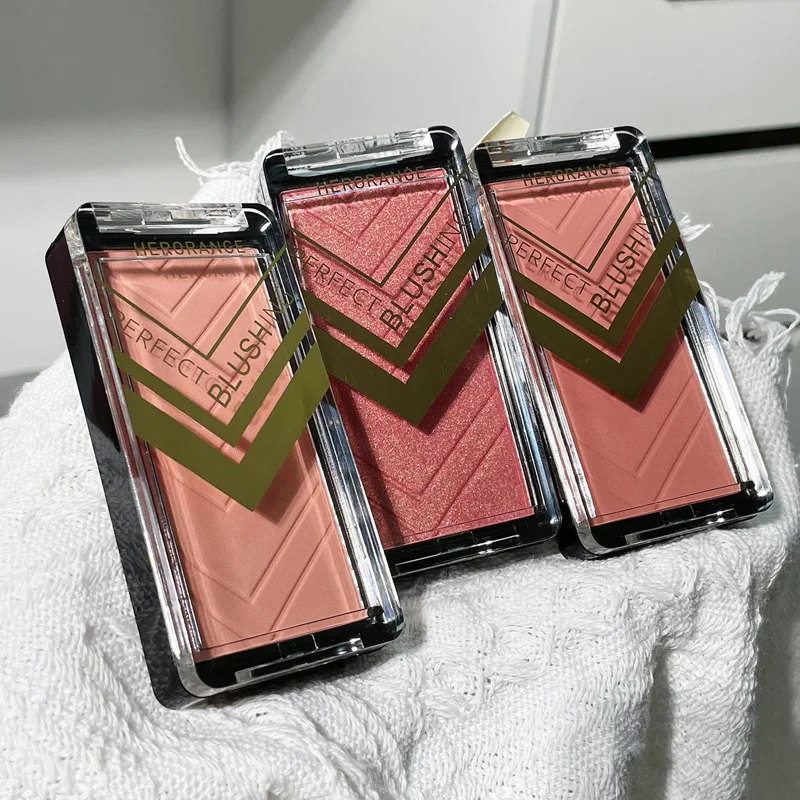 Girl Blush Peach Makeup Blusher Palette Cheek Nude Brown Contour Blush Cosmetics Korean Natural Rouge Cheek Tint 6 Colors