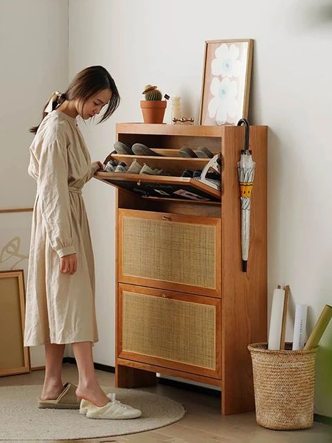 Wooden Shoe Rack