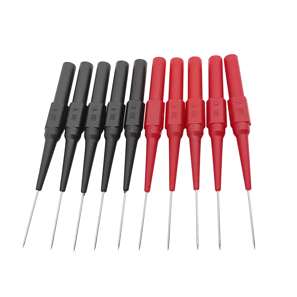 2/10Pcs Insulation Piercing Needle Non-destructive Digital Multimeter Test Probes Measuring Device 30V Automotive Locksmith Tool