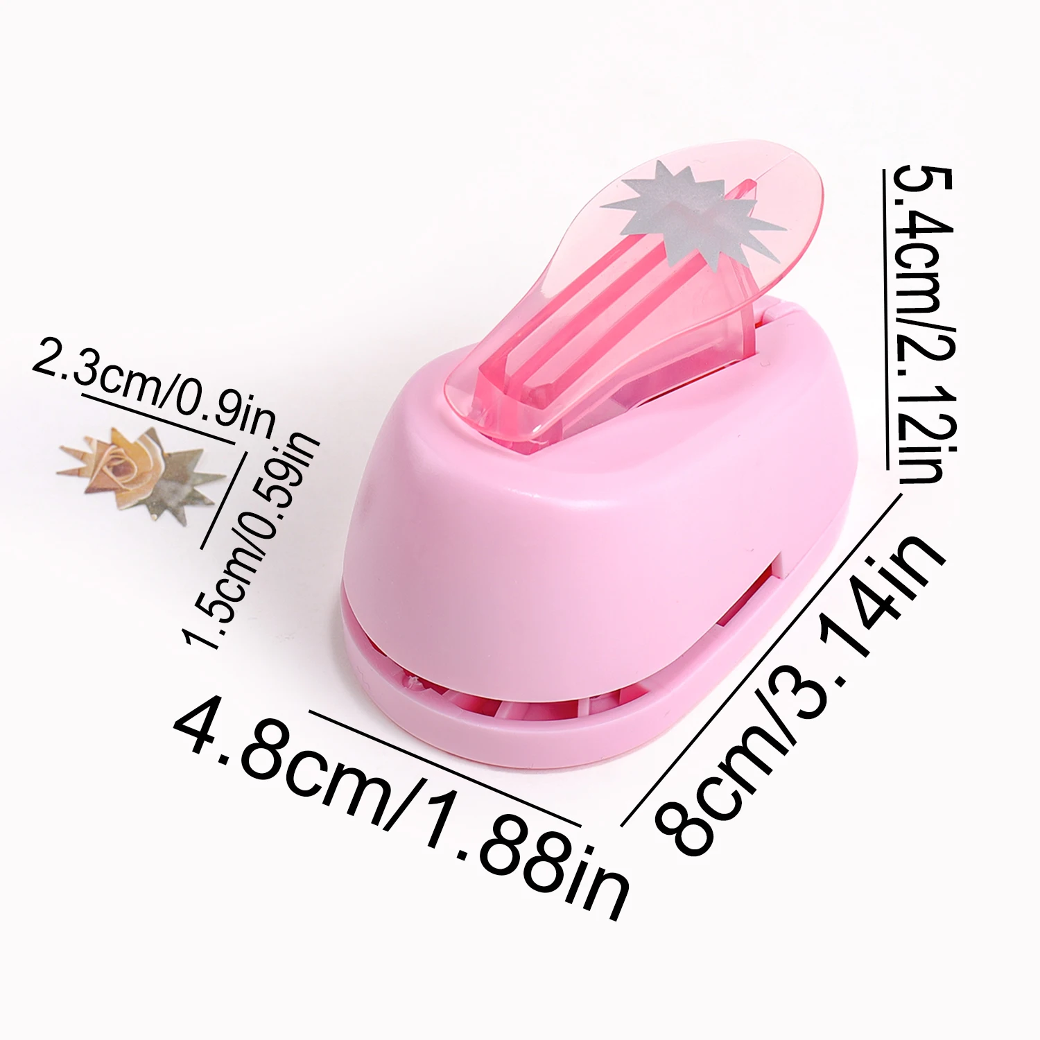 Fustella a Leva Portatile per Timbri, Perforatore Rettangolare per Scrapbooking e Fai da Te, Forniture Artigianali per Scrapbook Fatto a Mano - immagine 2