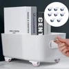 8 Pcs Adhesive Roller Storage Case Caster Bins with Brake Self-adhesive Sticky Casters The Hips Wheels 6