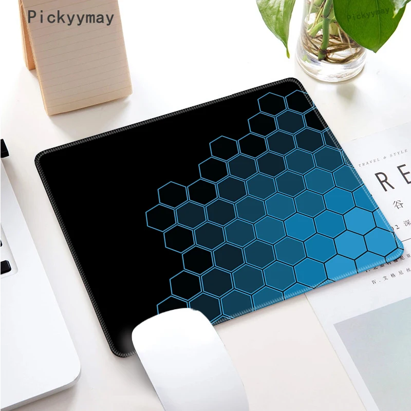 Geométrico pc Mouse Pad Pequeno Mousepad Gabinete Gamer Computer Desk Mat Gaming Office Acessórios Teclado Table Mats - Imagem 6