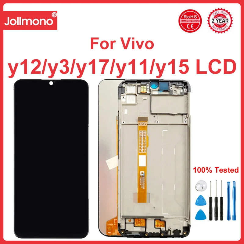 

6.35" For Vivo Y12/Y3/Y17 LCD Display Touch panel Screen sensor Digitizer module Assembly for Vivo Y11 2019/Y15/U3X/U10 lcds