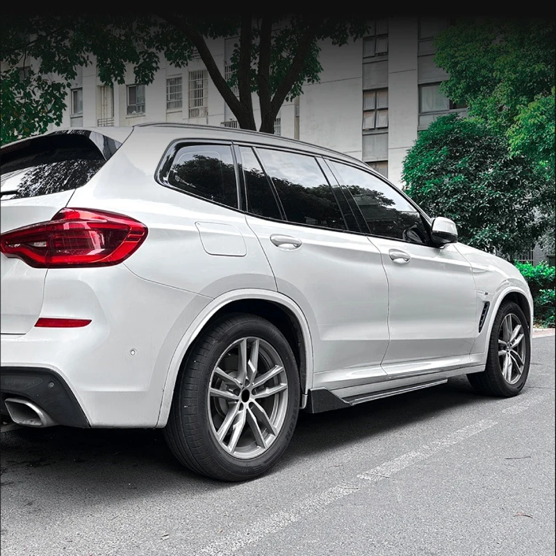 BMW X3 X3M G01 X4 X4M G02 2018-2024 M 스포츠 스타일 익스텐션 립 로워 세퍼레이터 스트립 장식 바디킷용 차량 사이드 스커트