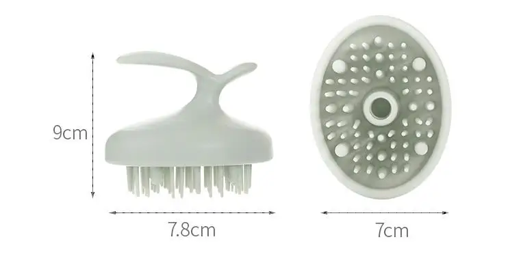 Cute rabbit head massager magic shampoo massage comb wash bath massage brush scalp massager hair care