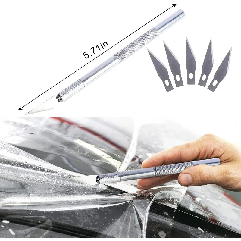 Car Wrapping Tools Vinyl Squeegee Window Tinting Squeegee Automotive Film Tools Scraper Tool Kit Car Film Scraper Car Vinyl Scraper 9pcs/set