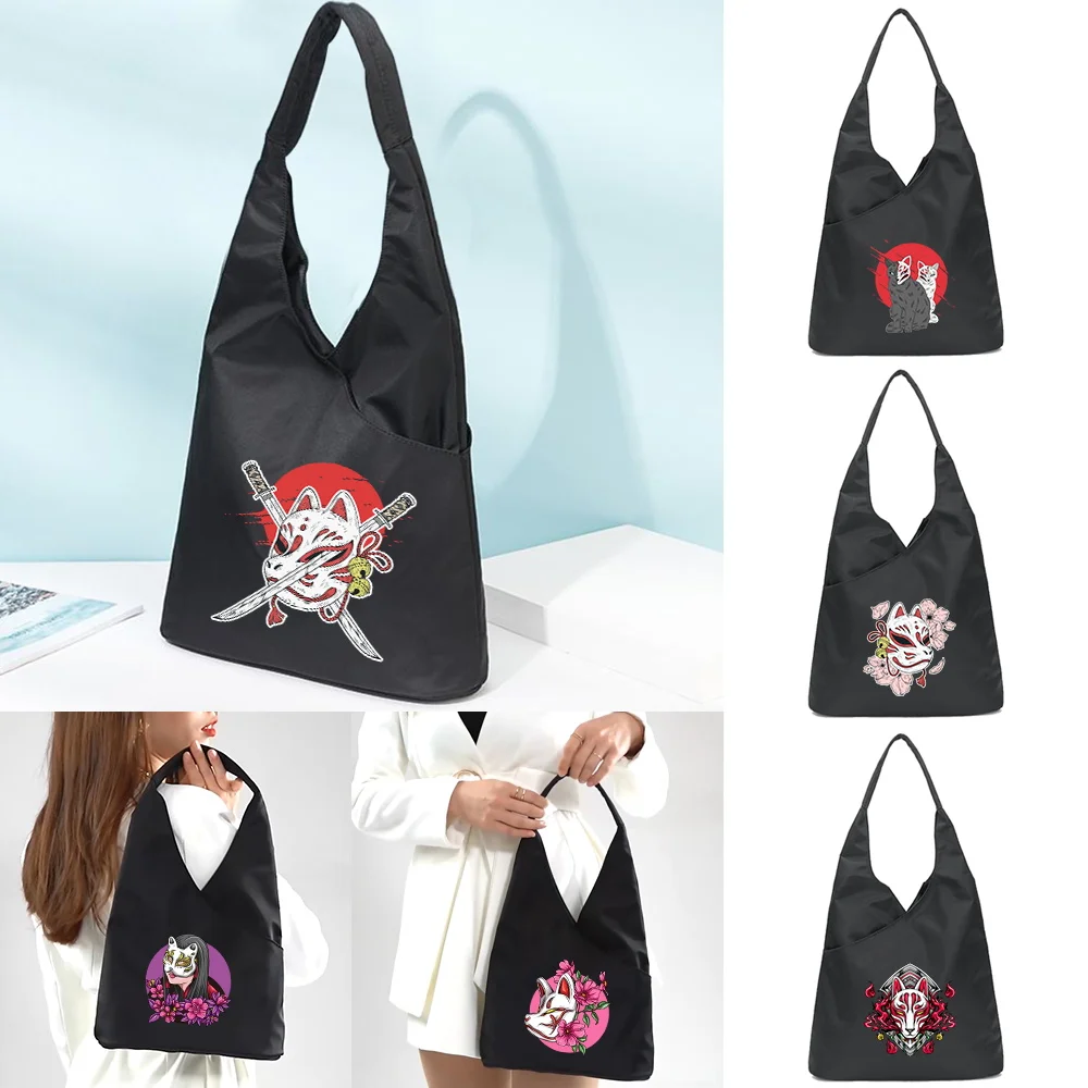 

Girl Shoulder Bag Women Simple Handbag Money Bag Cute Casual Satchel Girls Tote Bag Pouch Cute Mask Printing Diagonal School Bag