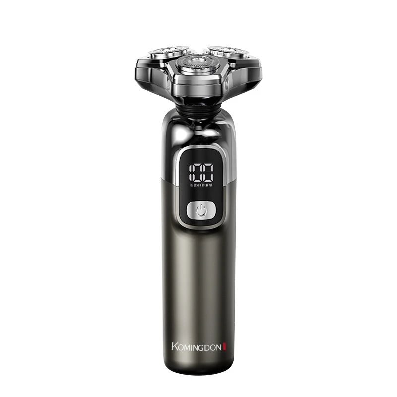 Xiaomi Komingdon Face Hair Remover 4 In 1Triple Blade Waterproof Rotary Razor Beard Trimmer Rechargeable Electric Shaver For Men 6