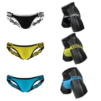 0850 hollow waistless thong super low rise protruding T pants Valentine's Day gift BS3209 men's underwear cotton material 2