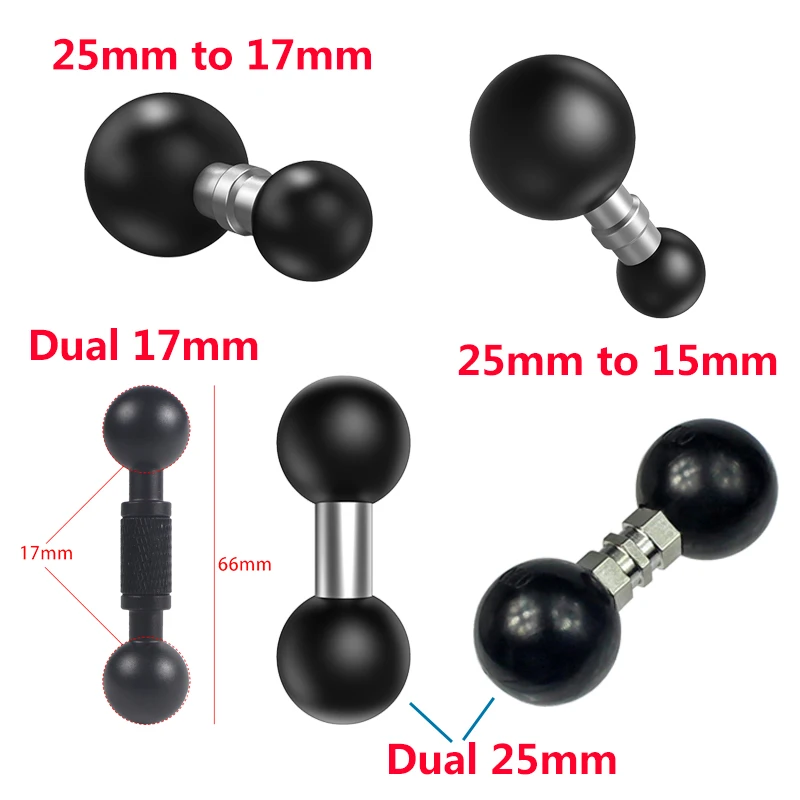 1 Piece 25mm to 15mm/17mm/25mm Composite Ball Adapter for Industry