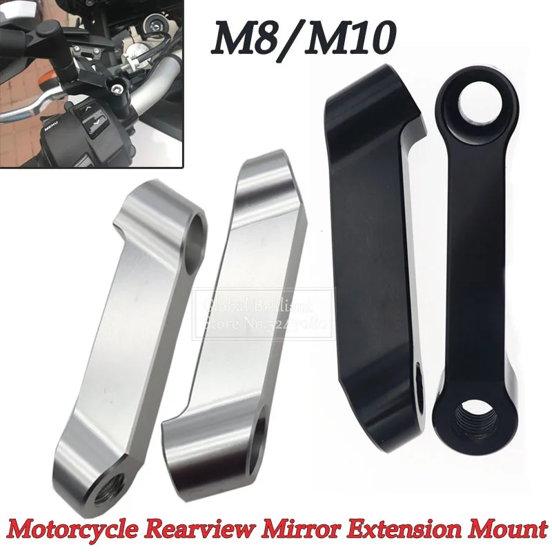 Extension Motorcycle Side Mirror Motorcycle Rear Mirror Adapter