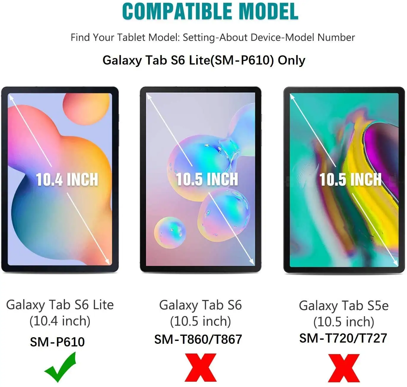 3 PCS Tempered Glass For Samsung Galaxy Tab S6 Lite 10.4 2020 2022 SM-P610 SM-P615 SM-P613 SM-P619 Tablet Screen Protector Film