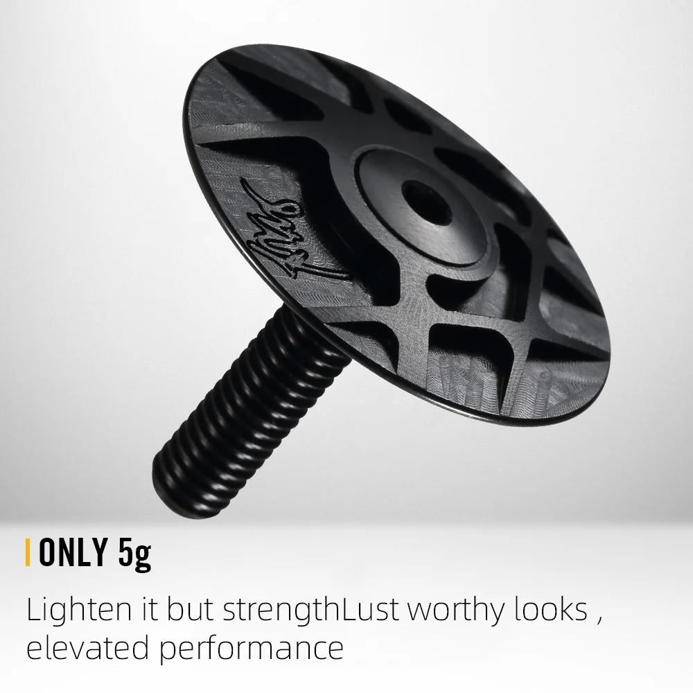 Bike Stem Cap RYET Super Light Aluminum 7075 Ahead-cap 5g Headset Top Cover Top-Cap CNC Machined TopCap Bolt Bicycle Parts