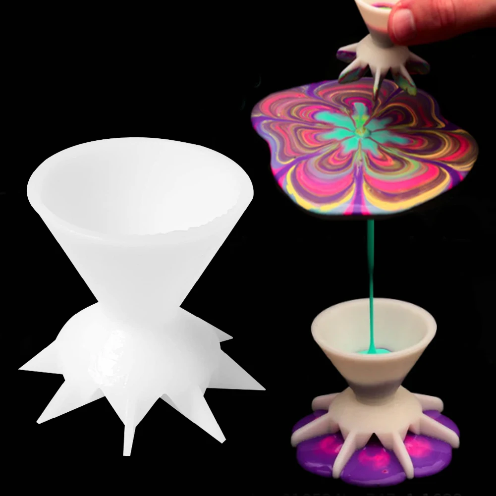 Mini Funnel Split Cup for Acrylic Paint Pouring DIY Making Pour Cup Supplies