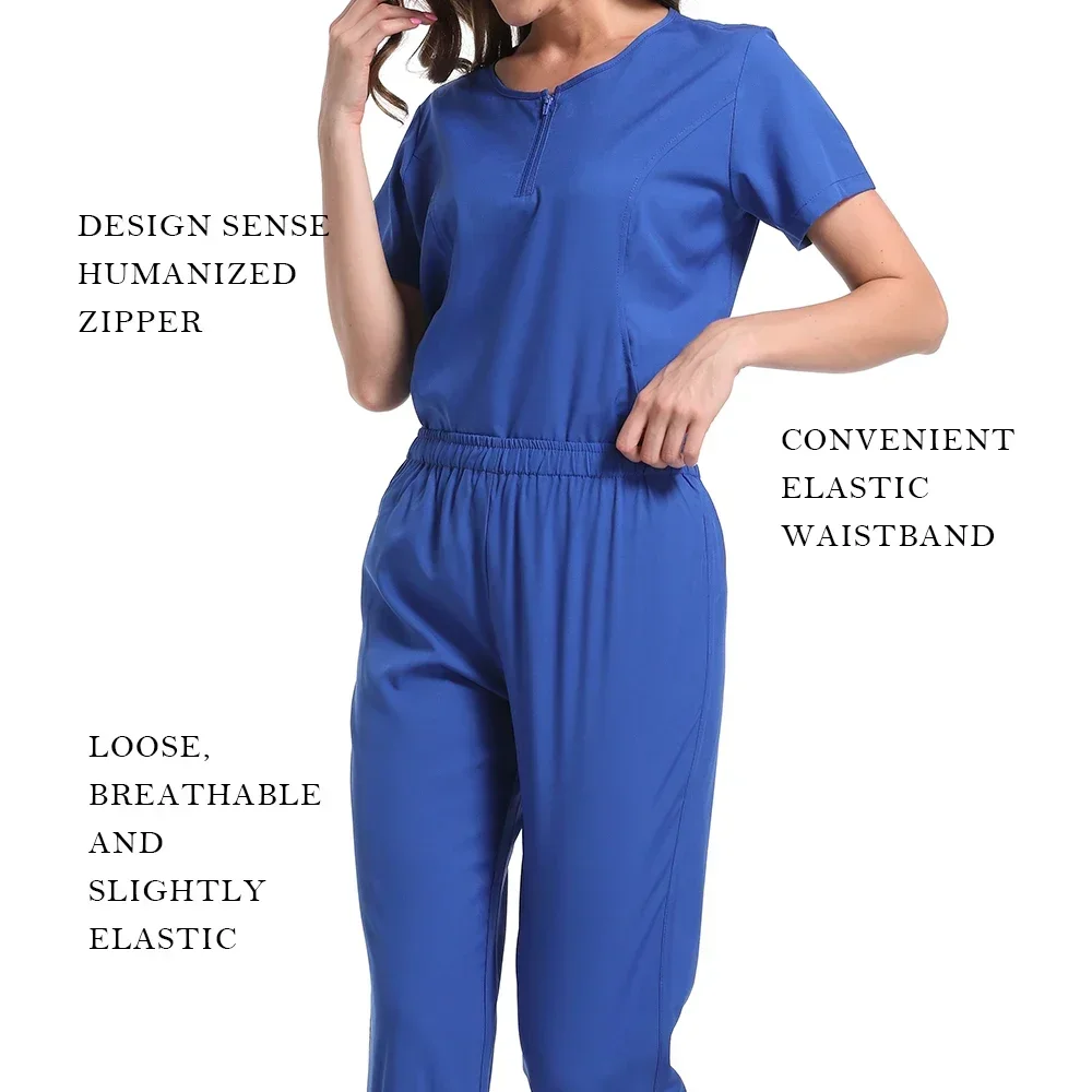 Surgical uniform Women's Care Set Top Pants Medical Scrub Clinical Beauty salon Hospital setnurse hospital