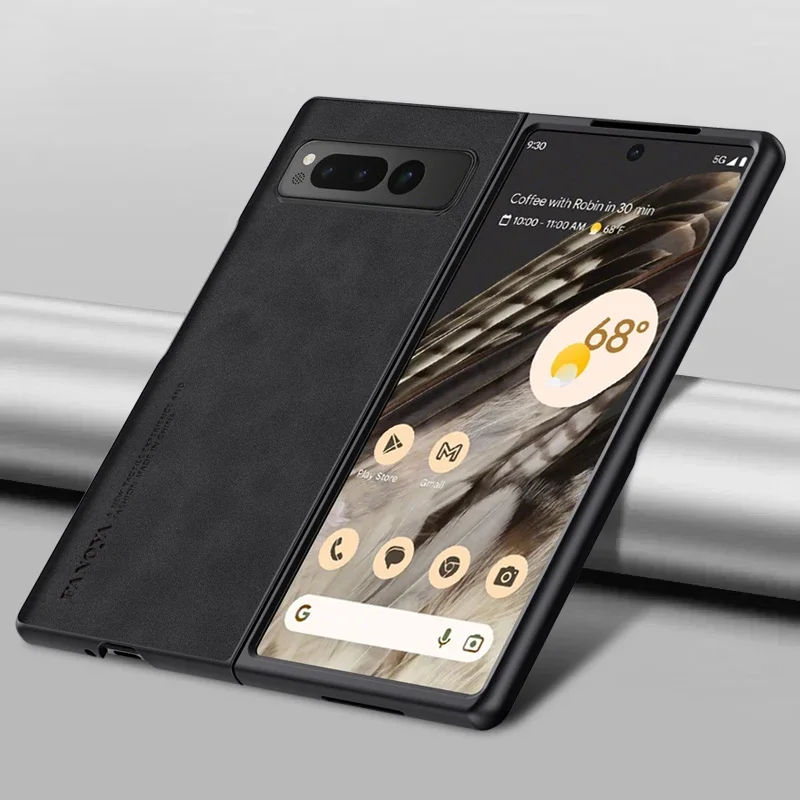 Premium Matte Leather Feel Phone Case - Shockproof & Anti-Fingerprint Silicone Cover