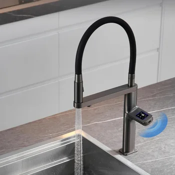 การตรวจจับอัจฉริยะดิจิตอลระบบควบคุมอุณหภูมิแบบสัมผัสก๊อกน้ําห้องครัวเครื่องผสมน้ําร้อนและน้ําเย็น, ก๊อกน้ําดื่มโดยตรง 2