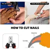 Pet Nail Clippers with Sickle Dog Cat Nail Trimmer Labor and Time Saving Stainless Steel Manicure Scissors Pet Grooming Supplies 4