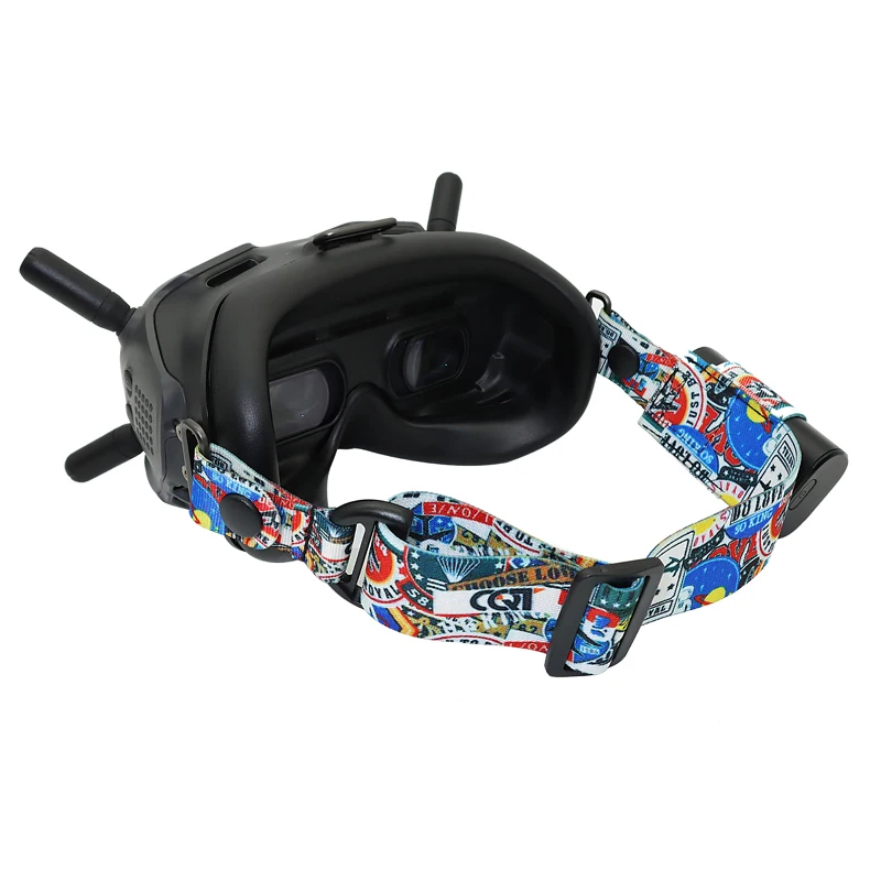 

Flight Video Glasses V2 Graffiti Color Headband Fixed Strap Personalized Drone Accessories Suitable For DJI FPV