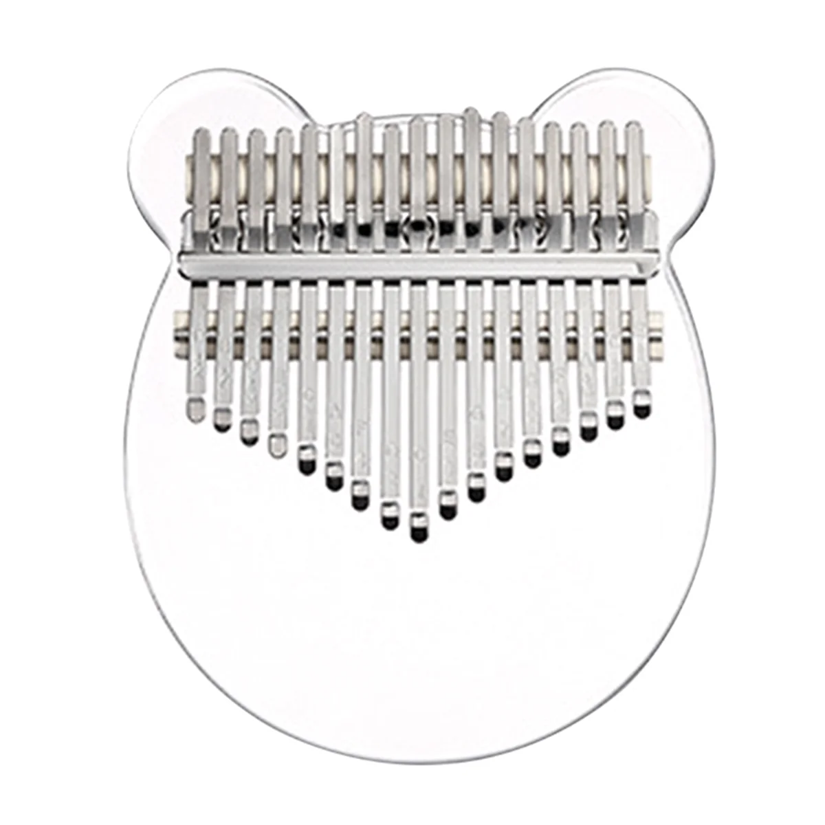 A51Q-Kalimba 17 Keys Thumb Piano, Clear Transparent Acrylic Finger Piano Instrument