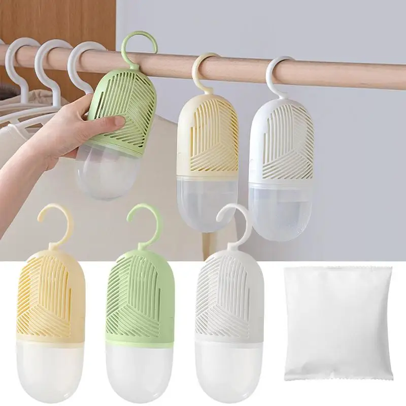 Closet Dehumidifier Reusable Drying Agent Hygroscopic AntiiMold Desiccant Bags Wardrobe Hanging Moisture Bag Absorbing Bags
