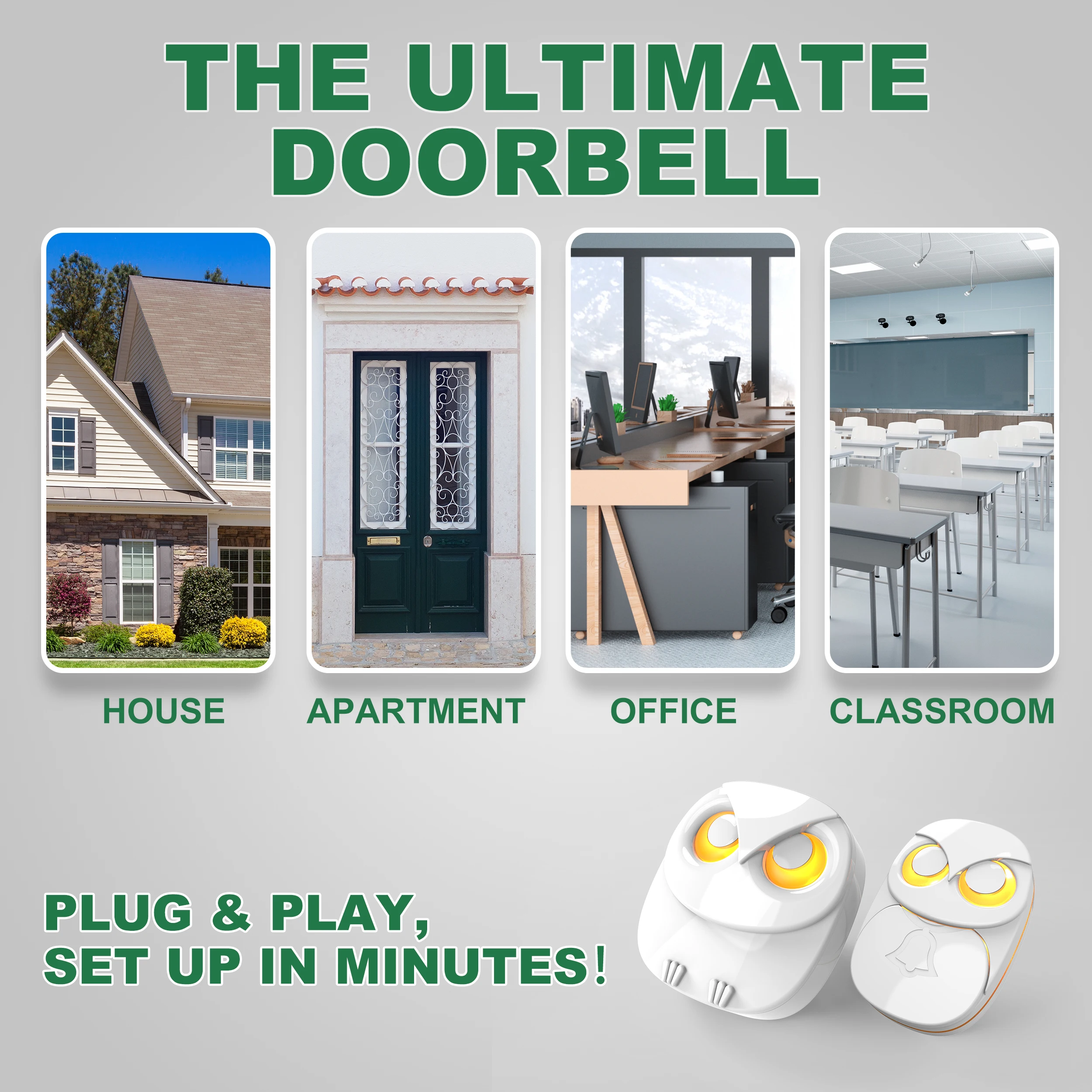 HTZSAFE Long-Range Wireless Doorbell 5
