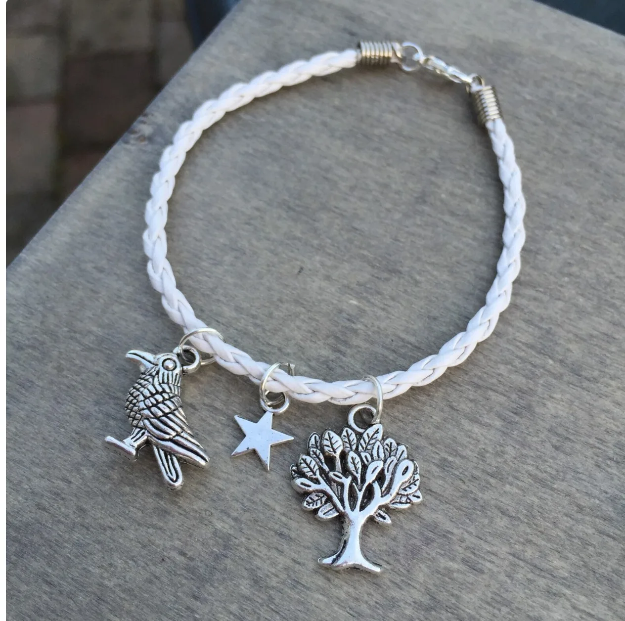 Multilayered rope wrapped Tree of Life Bohemian Bracelet rope bracelet