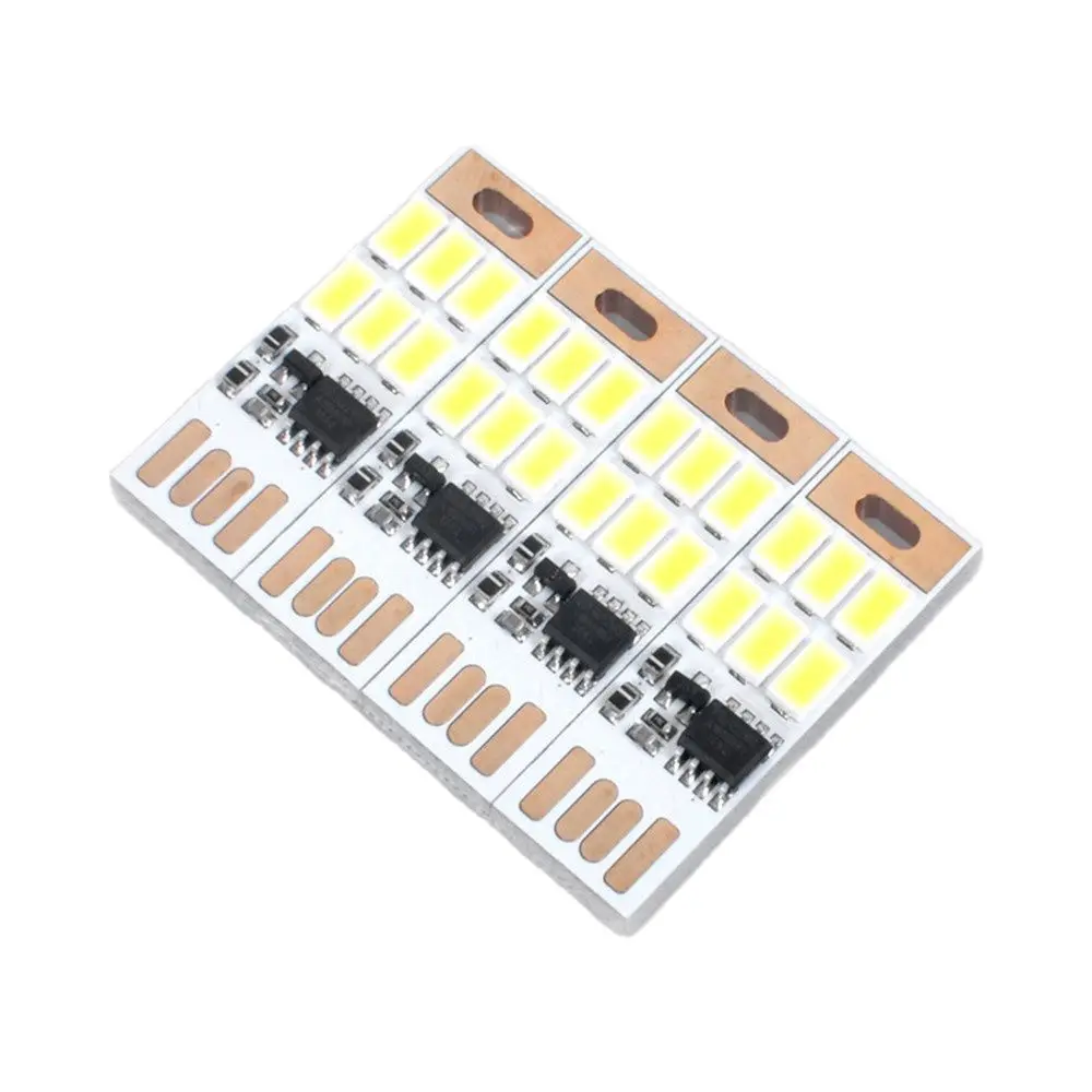 

Mini USB Night Light, 6 LED Portable Lamp, DC 5V, Touch Dimmer or Light Sensor for Power Bank, Computer, Laptop, 20 Pcs