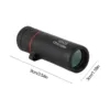 Compact Monocular Small Handheld Telescope 60 X 25 Focus Monoscope For Adults Kids High Definition With Cleaning Cloth Bird 6