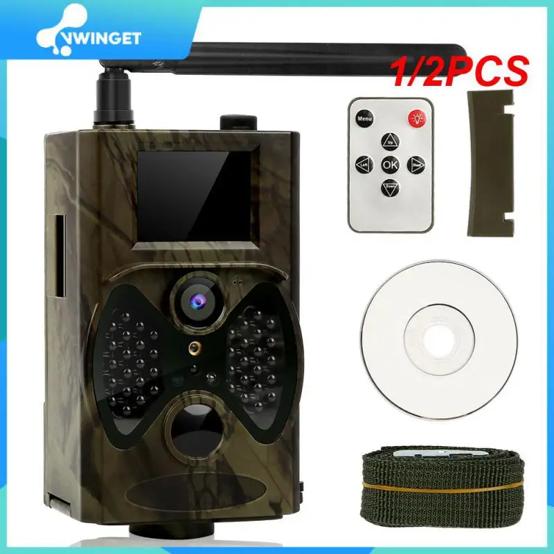 

1/2 шт. уличные 2G HC300M 1080P камеры для сотовой тропы, ловушка для природы, игра, ночное видение, охота, безопасность, беспроводная, водонепроницаемая, движение