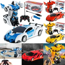 

RC Transforming Robot Toys Automatic Transforming Robot Car Electric Deformation Toy Gifts for children