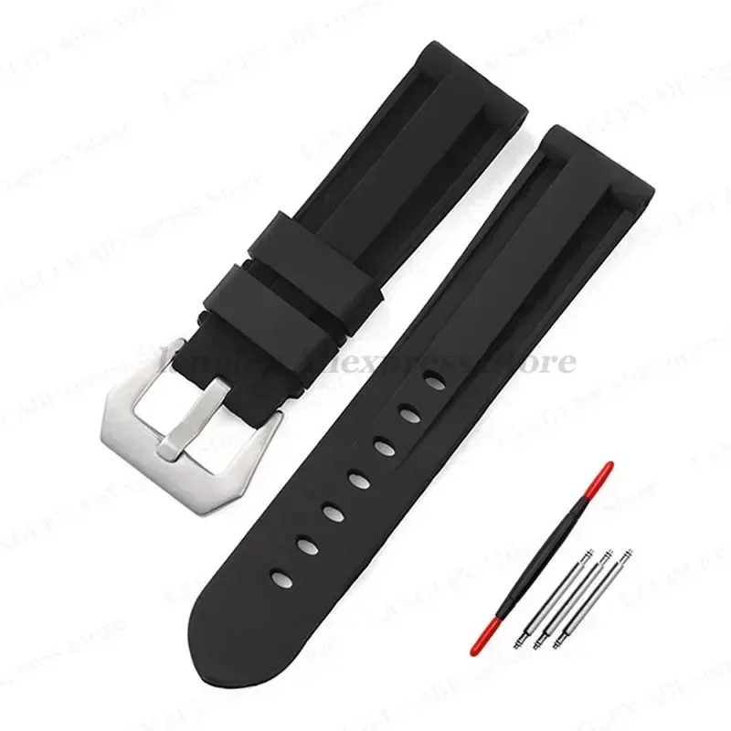 Versatile Sport Silicone Rubber Watch Band - Multiple Size Options