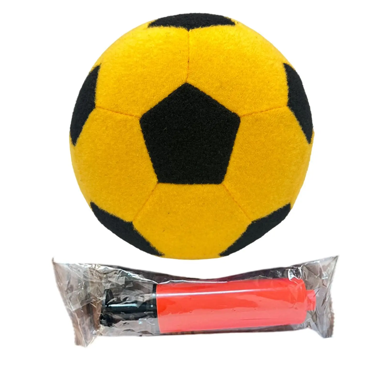 Inflatable Felt Soccer Football Size 4 with Pump Game Sports Sturdy Sticky Soccer Ball Ball for Club Outdoor Training