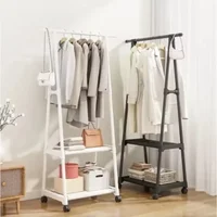 Simple coat rack can be moved hangers home bedroom hangers floor clothes rack triangular coat rack 1
