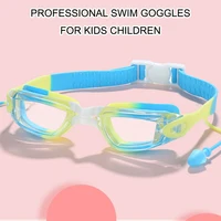 Kid Children Swim Goggles Professional Waterproof Anti Fog UV Protect HD Swimming Pool Water Sport Glasses Eyewear with Earplugs 2